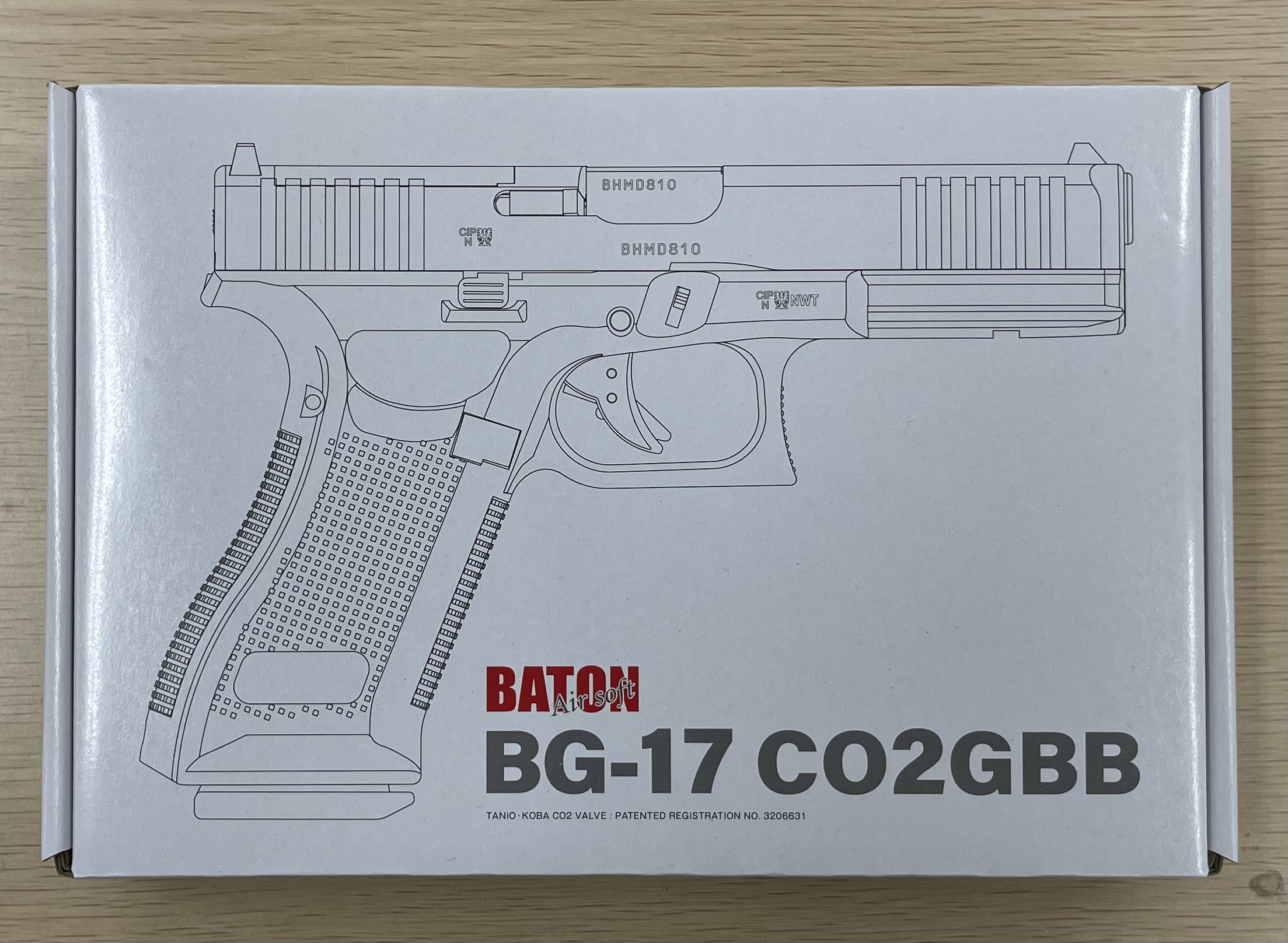 BATON airsoft ガスガン BG-17 CO2GBB - ミリタリー